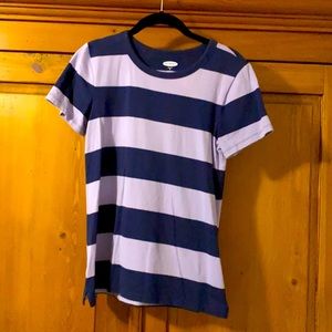 Old Navy purple rugby tee